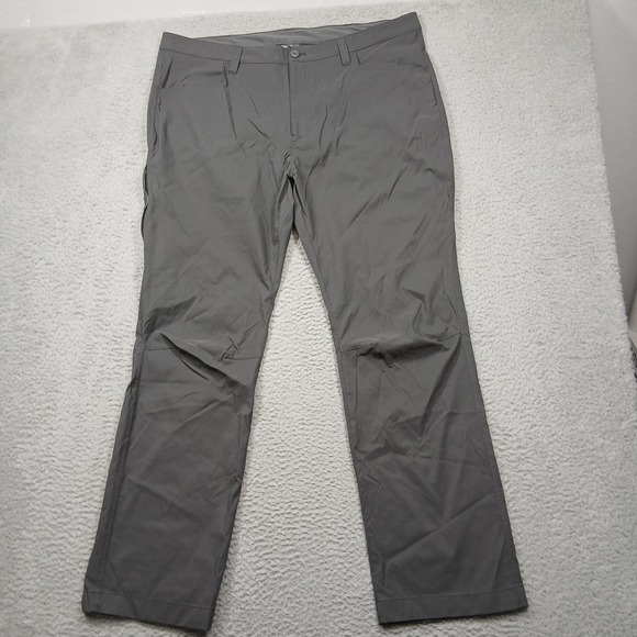 Eddie Bauer Pants Mens 40x32 Gray Tech Pant Nylon Spandex Stretch Outdoor Hiking - Picture 1 of 7